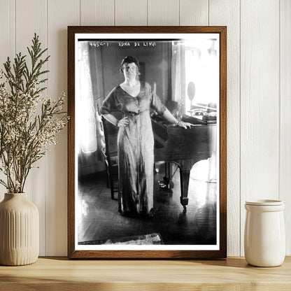 Graceful Portrait of Edna De Lima, 1915-1920