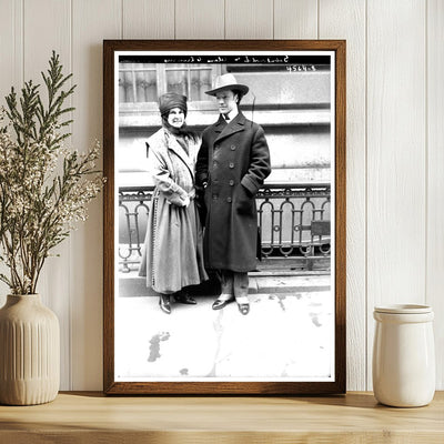 Clara Clemens with Conductor Max Gabrilowitsch, 1915