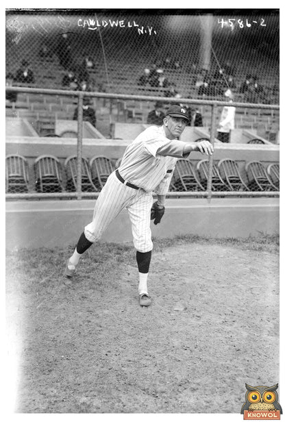 1918 New York Baseball Pitcher Ray Caldwell Moment