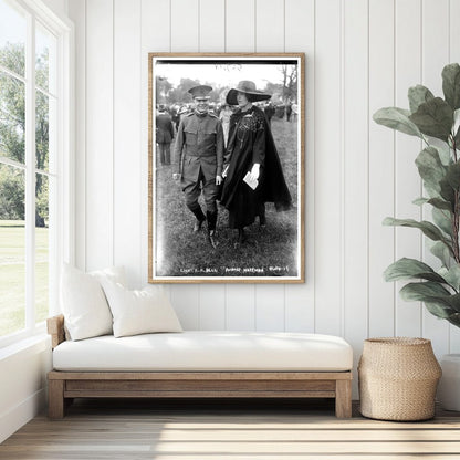 1918 Romantic Milestone: WWII Era Couple Portrait