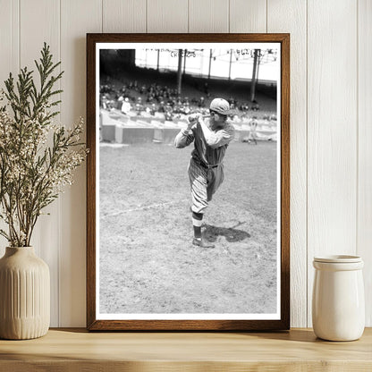 1918 Chicago NL Pitcher Hippo Vaughn in Action