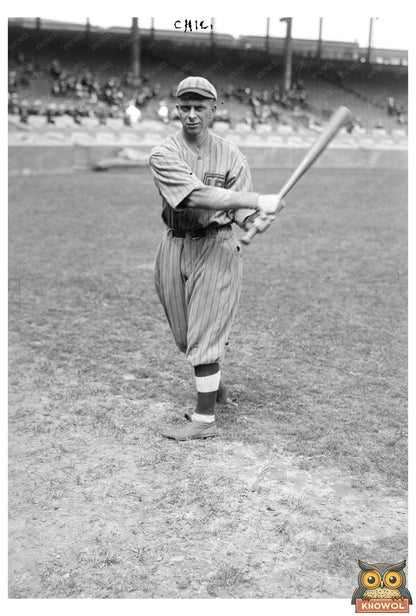 1918 Chicago Cubs Catcher: Baseball History Captured