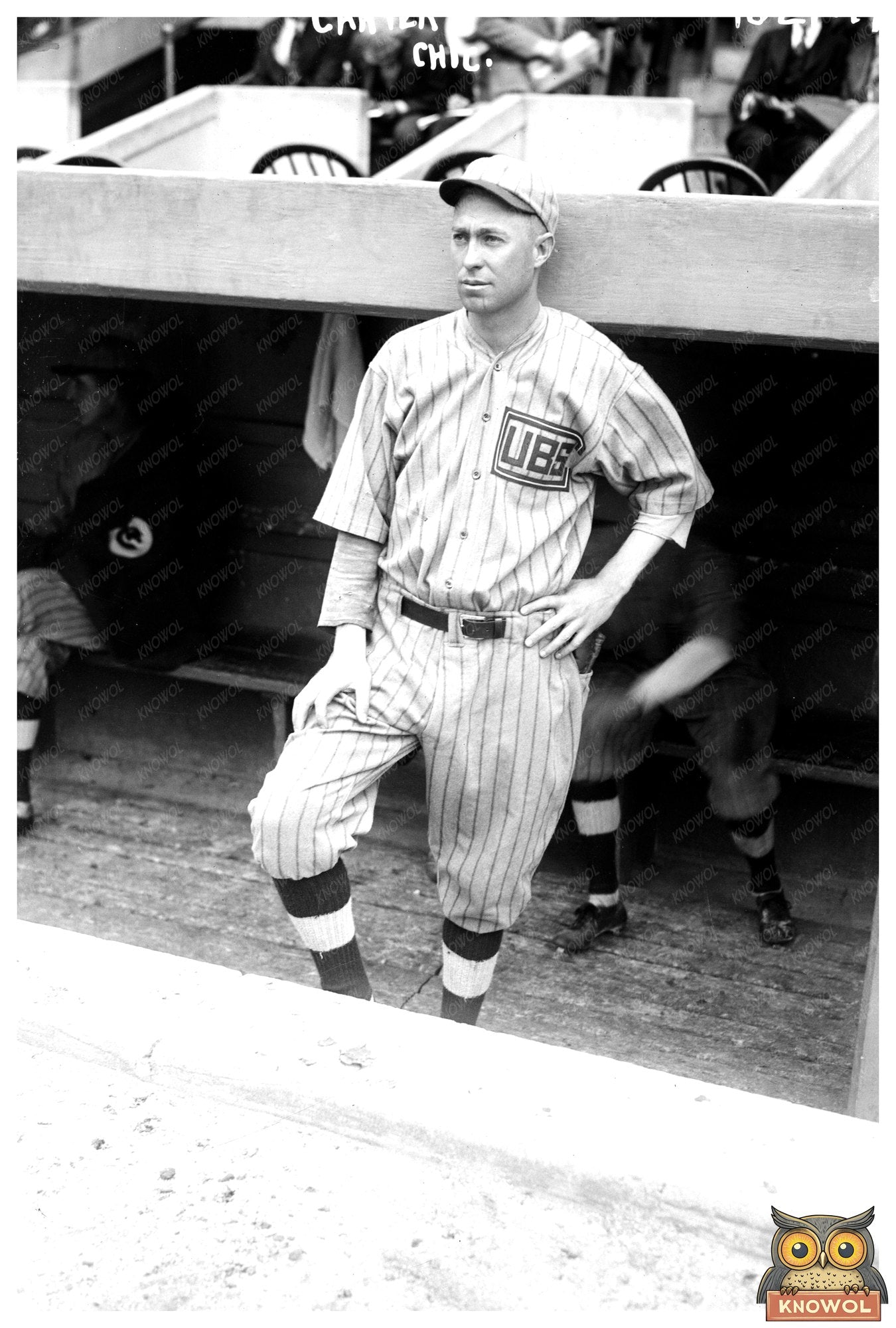 1918 Chicago Cubs Rising Star: Vintage Baseball Shot