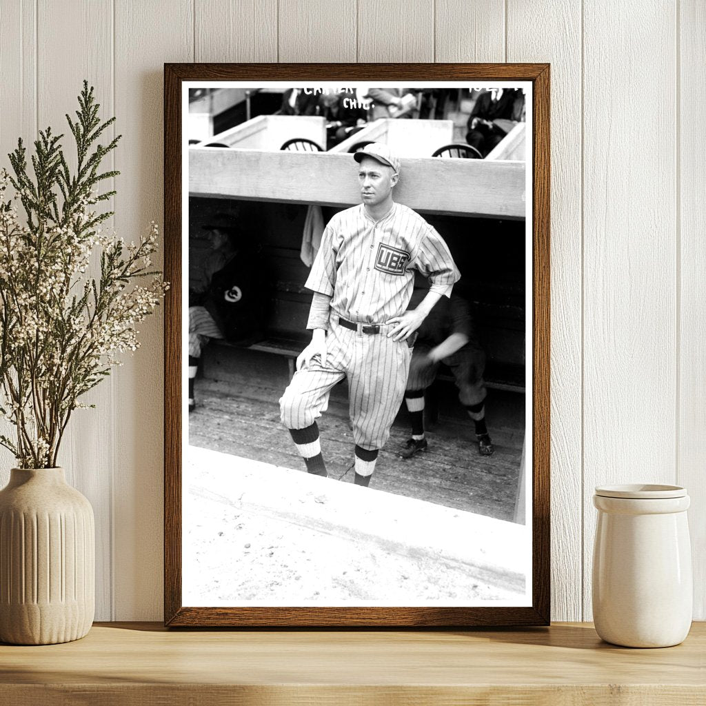 1918 Chicago Cubs Rising Star: Vintage Baseball Shot