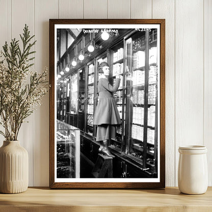 1915 Woman Tobacco Saleswoman: A Cultural Shift