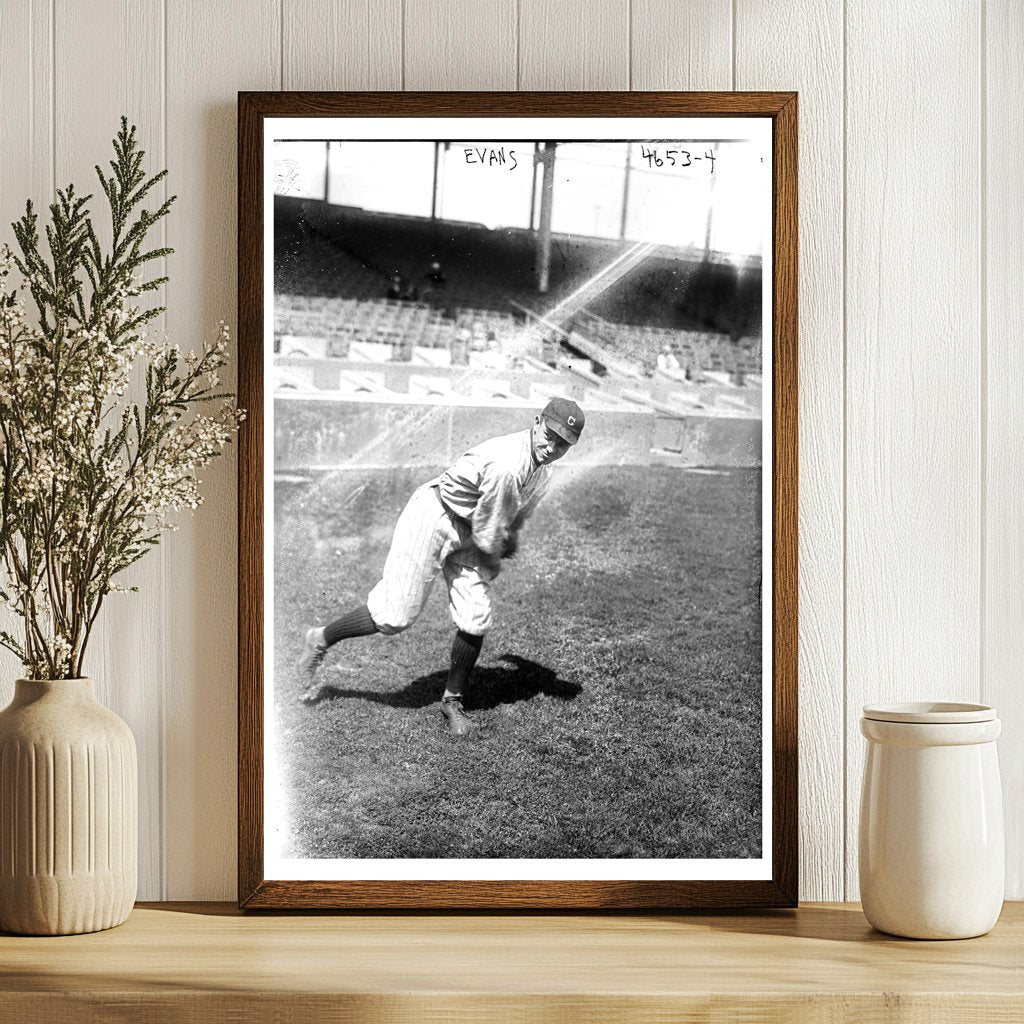 1918 Baseball Star Joe Evans of Cleveland, AL