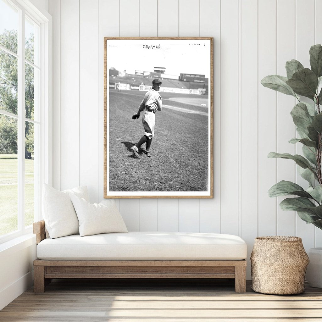 1918 Cleveland Baseball Star: Ray Chapman Portrait