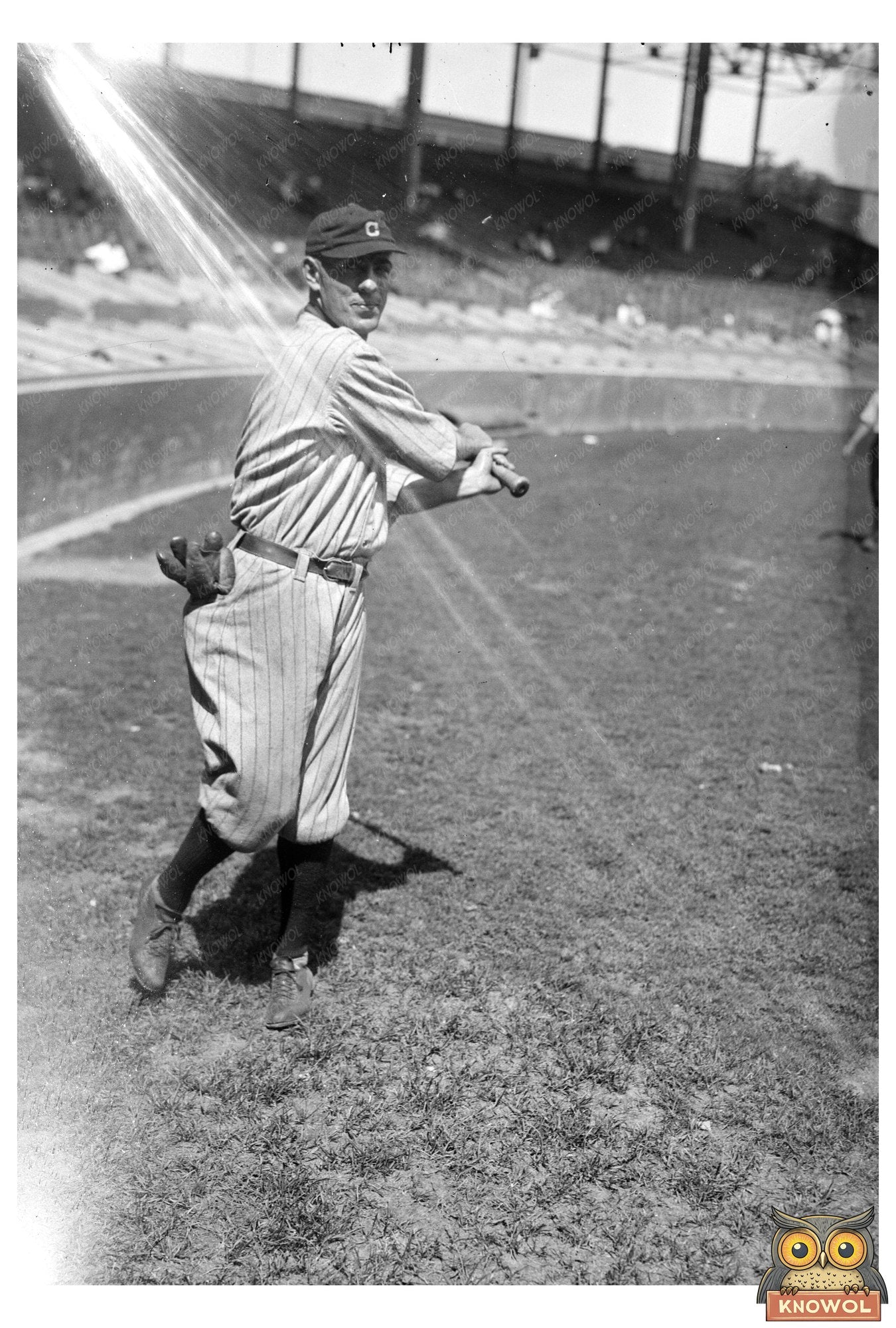 1918 Majestic Baseball Portrait of Cleveland Player