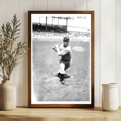 1918 Cleveland Baseball Star: Fritz Coumbe Portrait