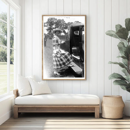 Elegant Portrait of Early 20th Century Society Woman