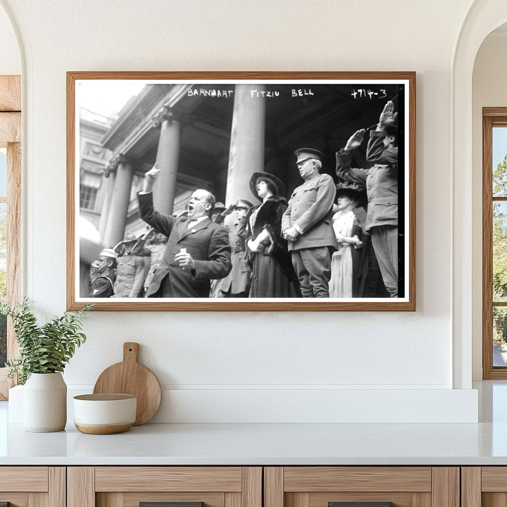 1918 World War I Era Portrait of Barnhart, Fitziu, Bell