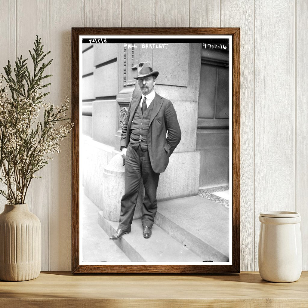 1924 Portrait of Renowned American Sculptor Bartlett