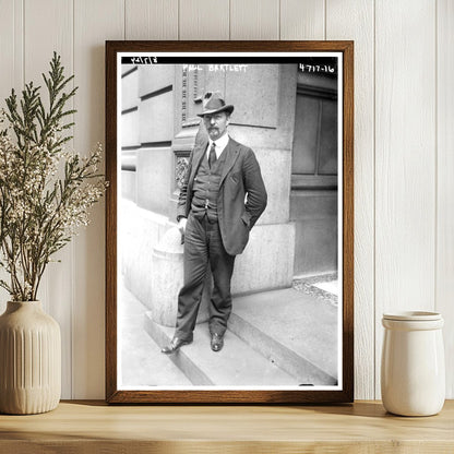 1924 Portrait of Renowned American Sculptor Bartlett