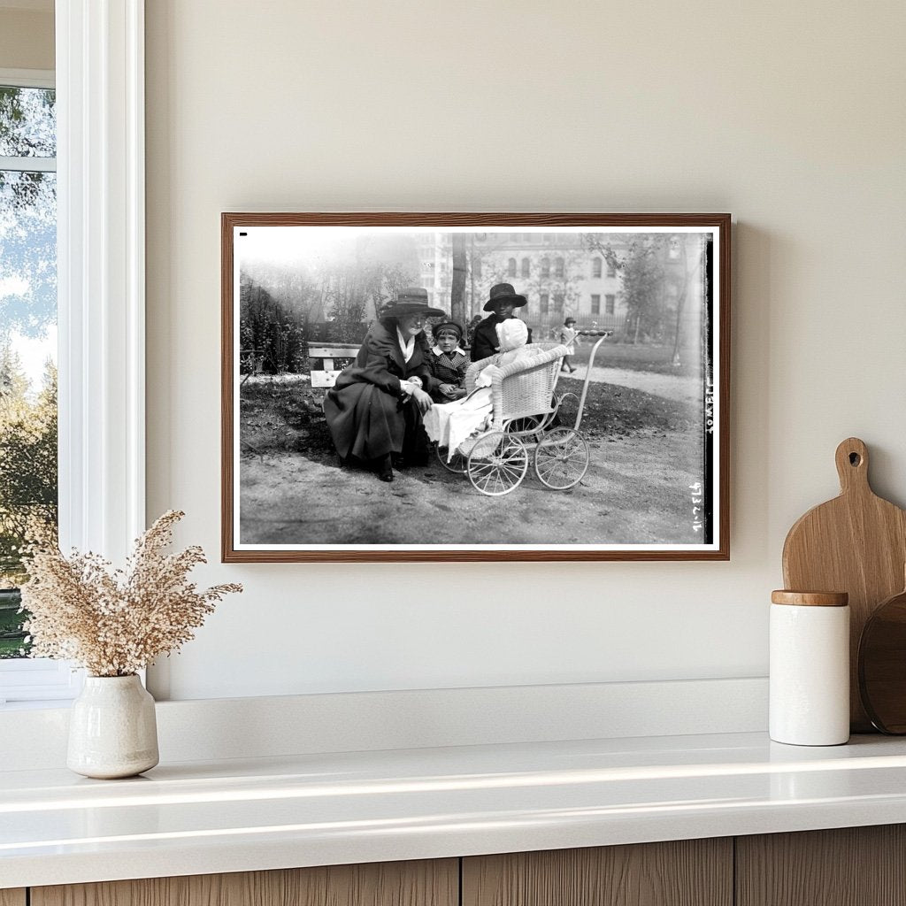 Historic Powell: Vibrant 1920s Town Life Scene