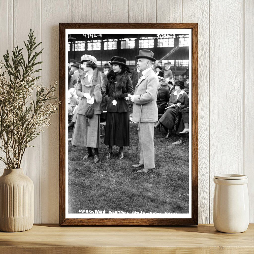 Elegant Trio: Early 20th Century Society Portrait