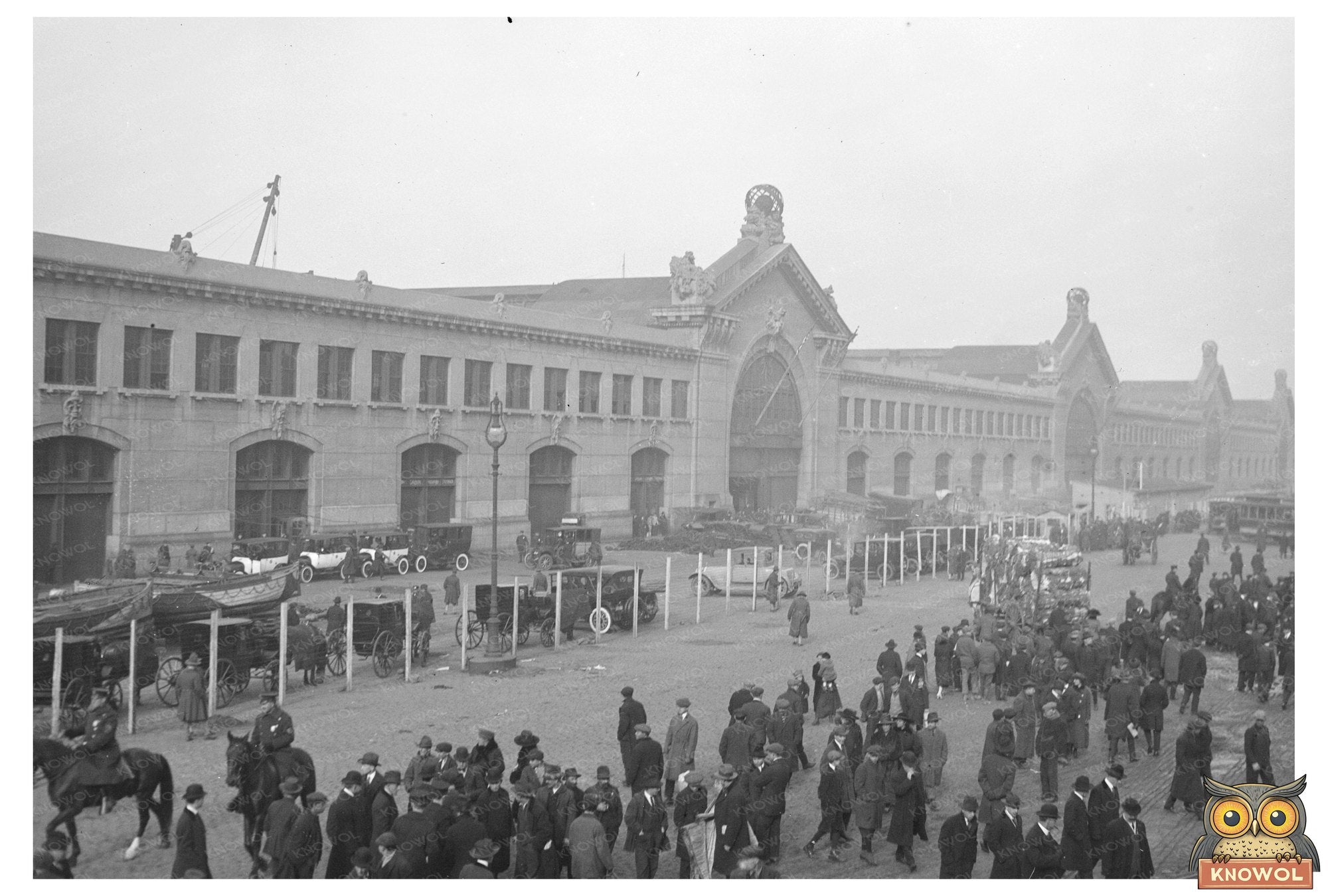 1918: Bustling Cunard Pier in Historic NYC