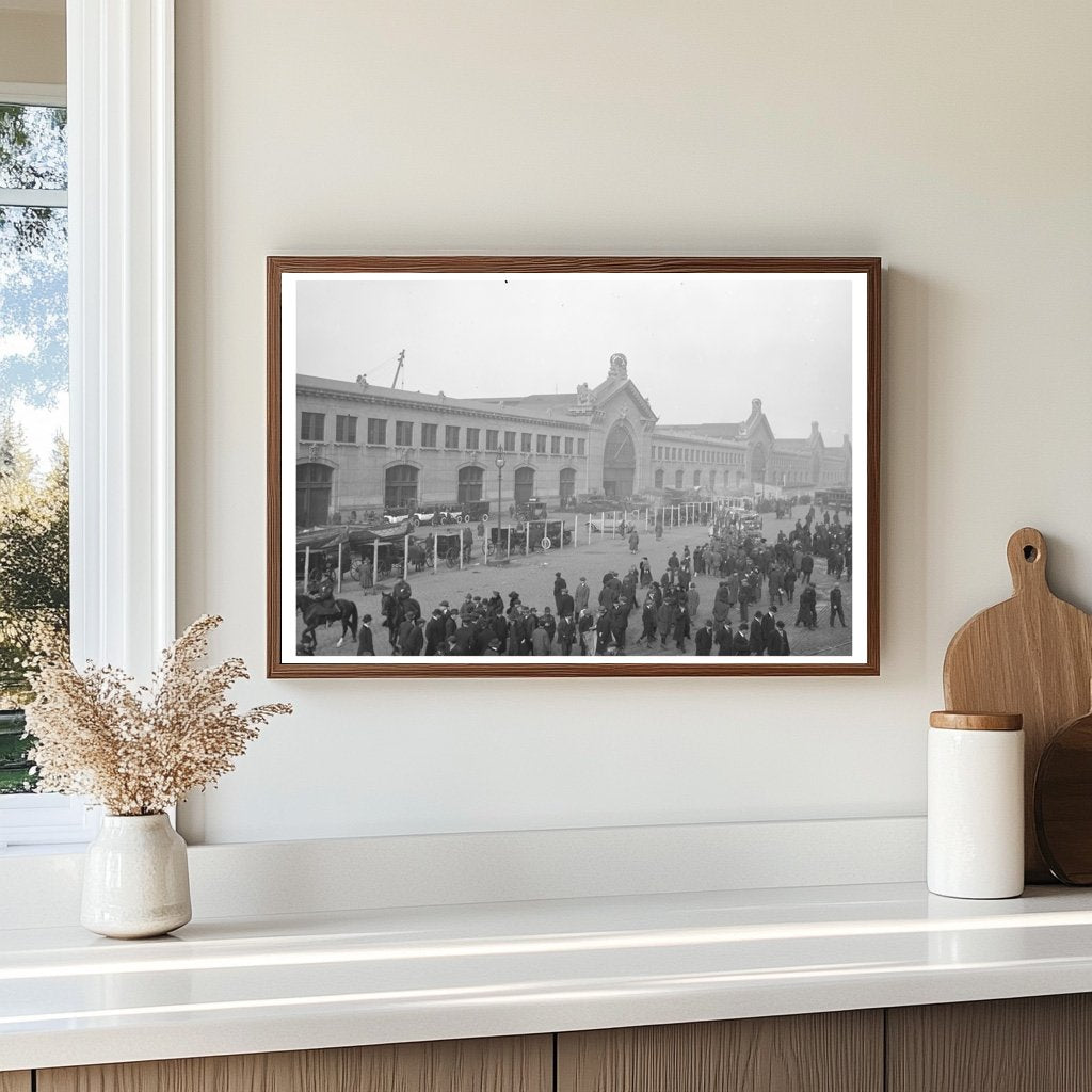 1918: Bustling Cunard Pier in Historic NYC