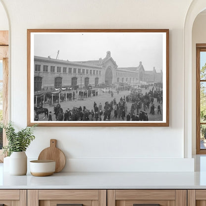 1918: Bustling Cunard Pier in Historic NYC