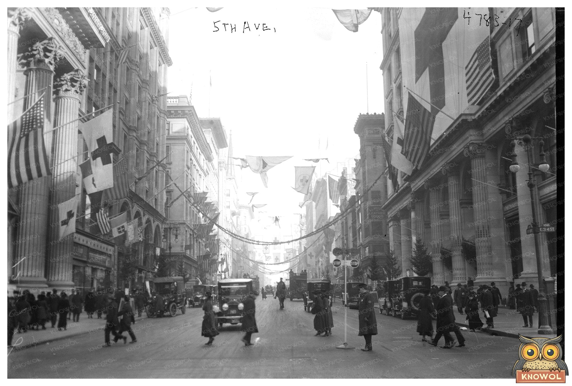 Post-War Festivities on 5th Avenue, 1918
