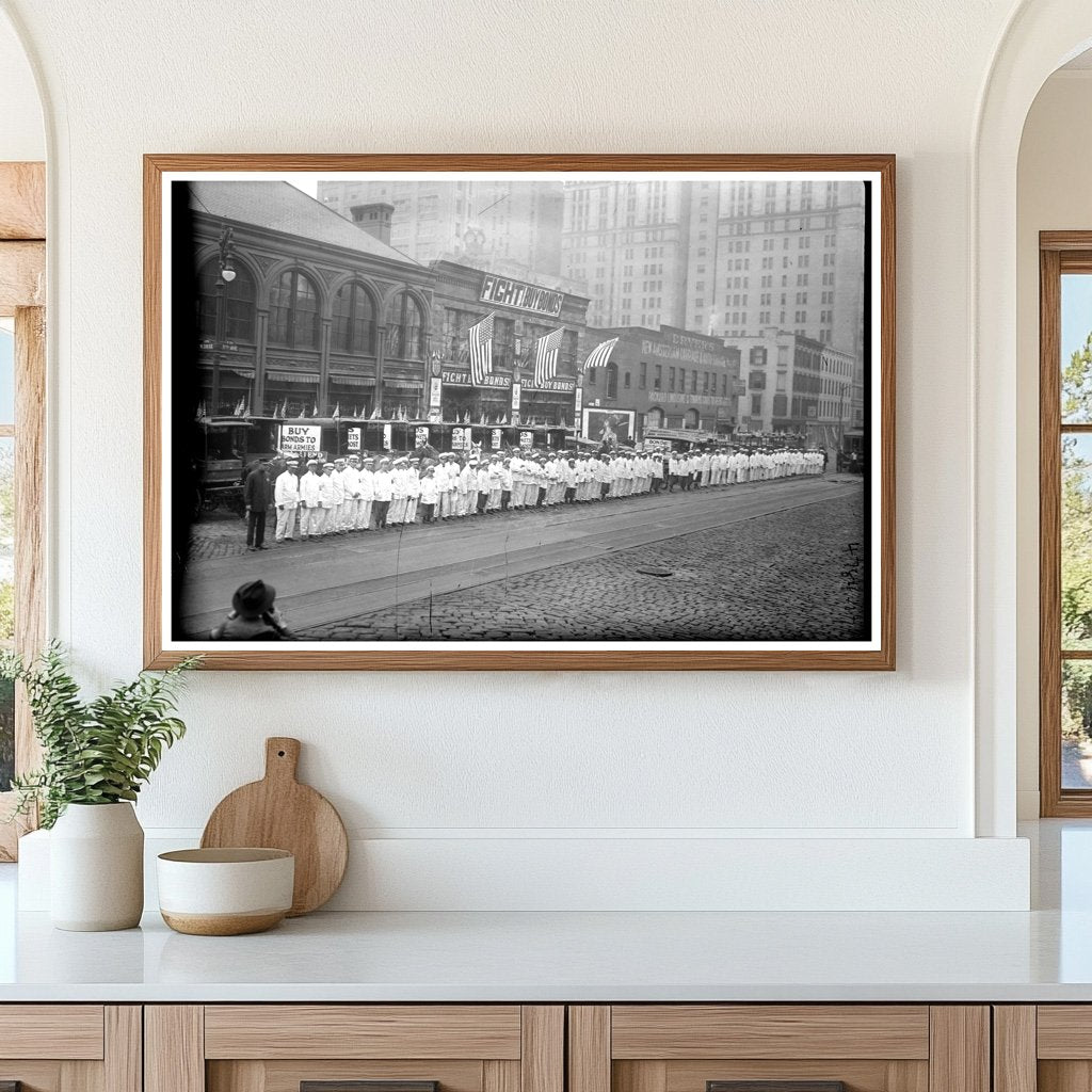 1918 Lively War Bond Parade: A Moment of Patriotism