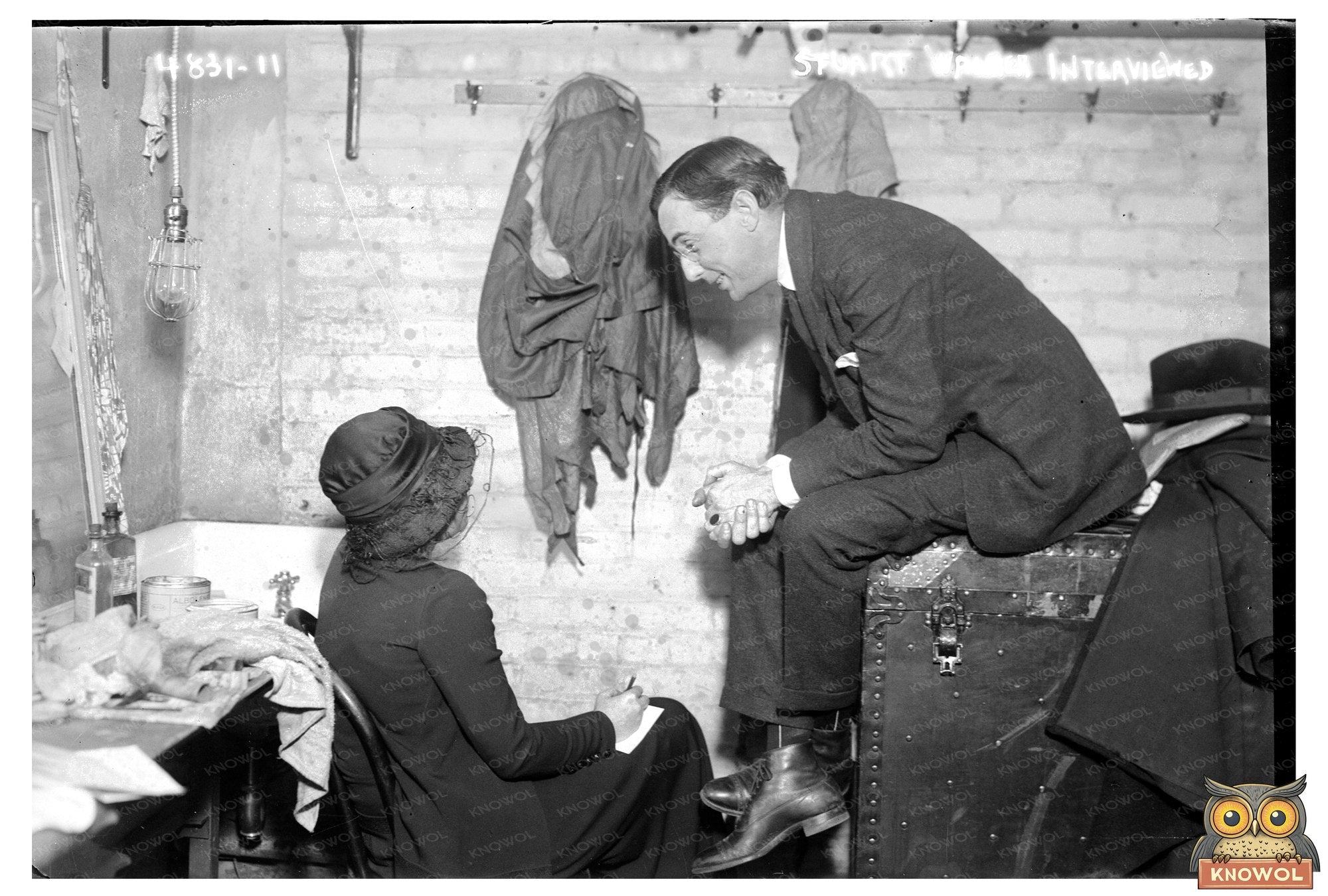 Early 20th-Century Interview Scene, 1915-1920