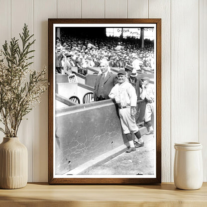 1921 Pittsburgh Baseball Manager in Action