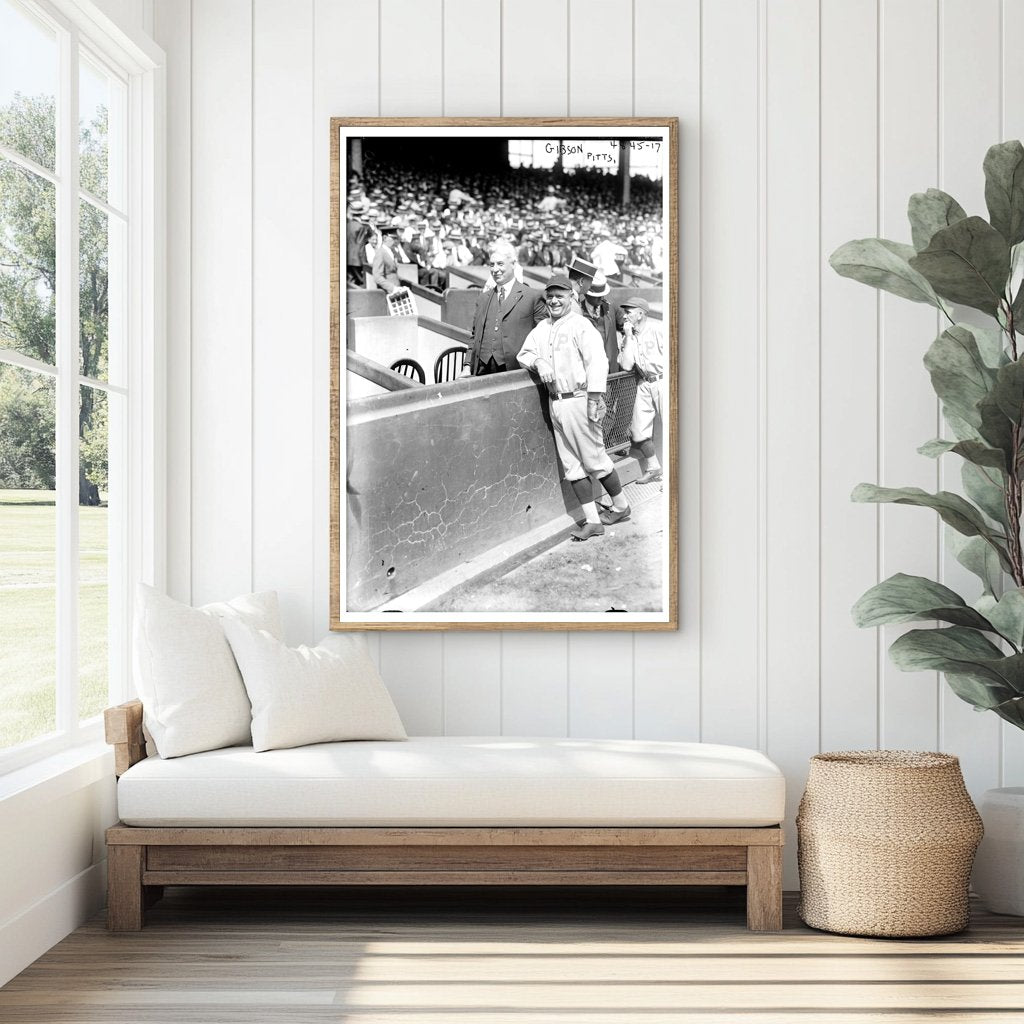 1921 Pittsburgh Baseball Manager in Action