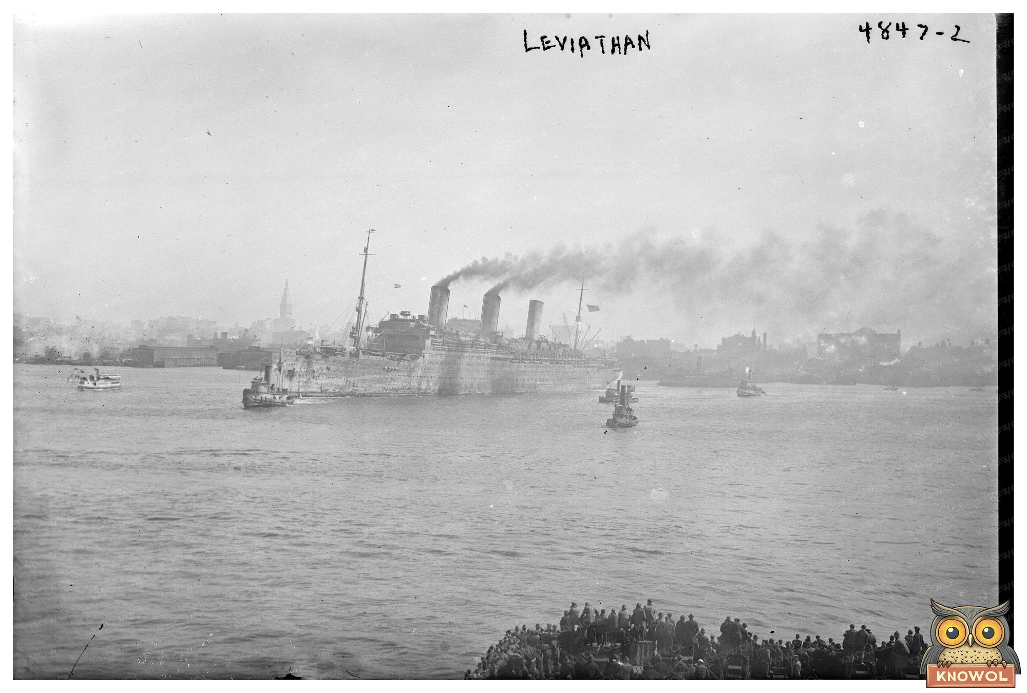 Historic Leviathan Ocean Liner Departure, 1915-1920