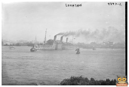 Historic Leviathan Ocean Liner Departure, 1915-1920