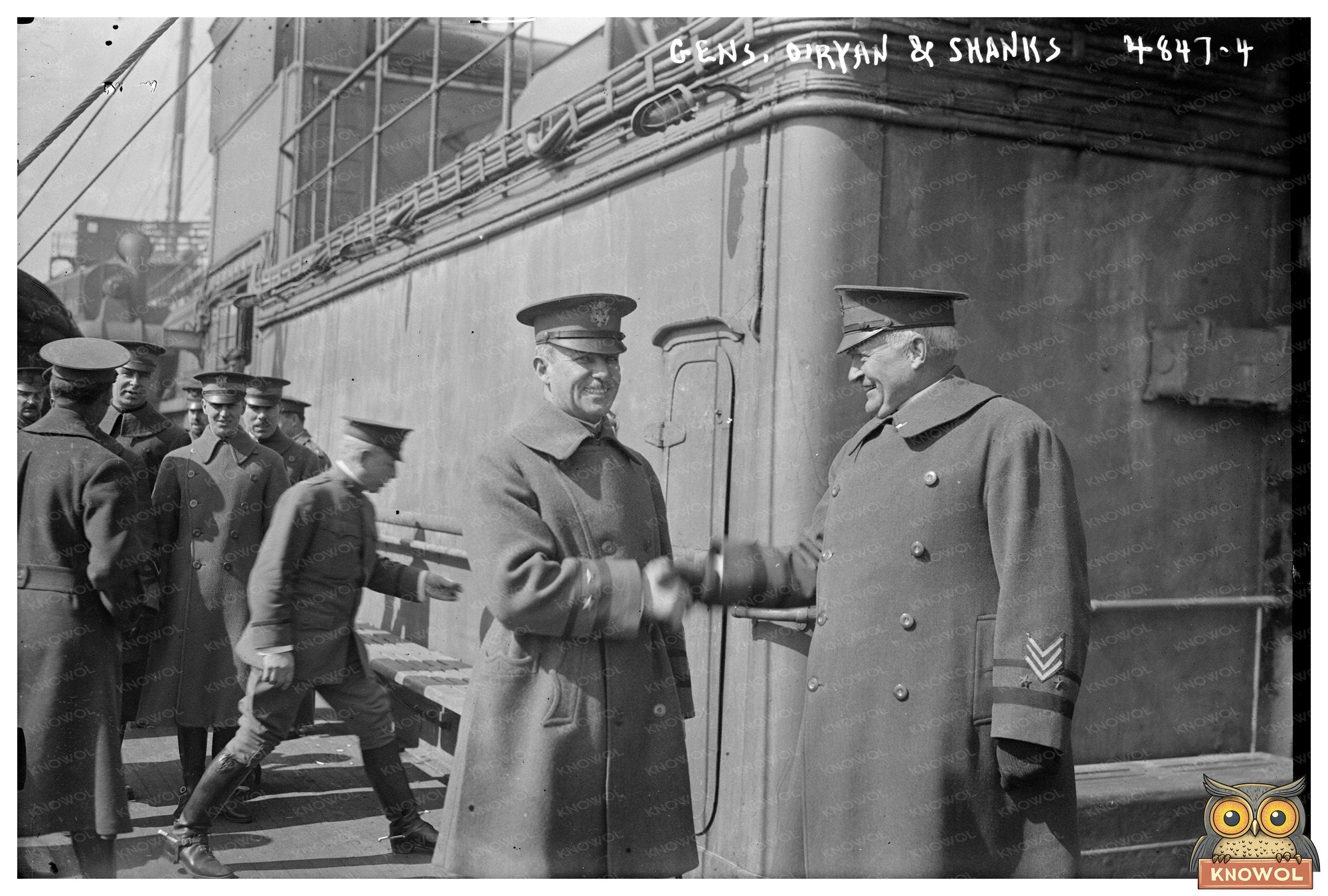 Historic Portrait of Early 20th Century Generals