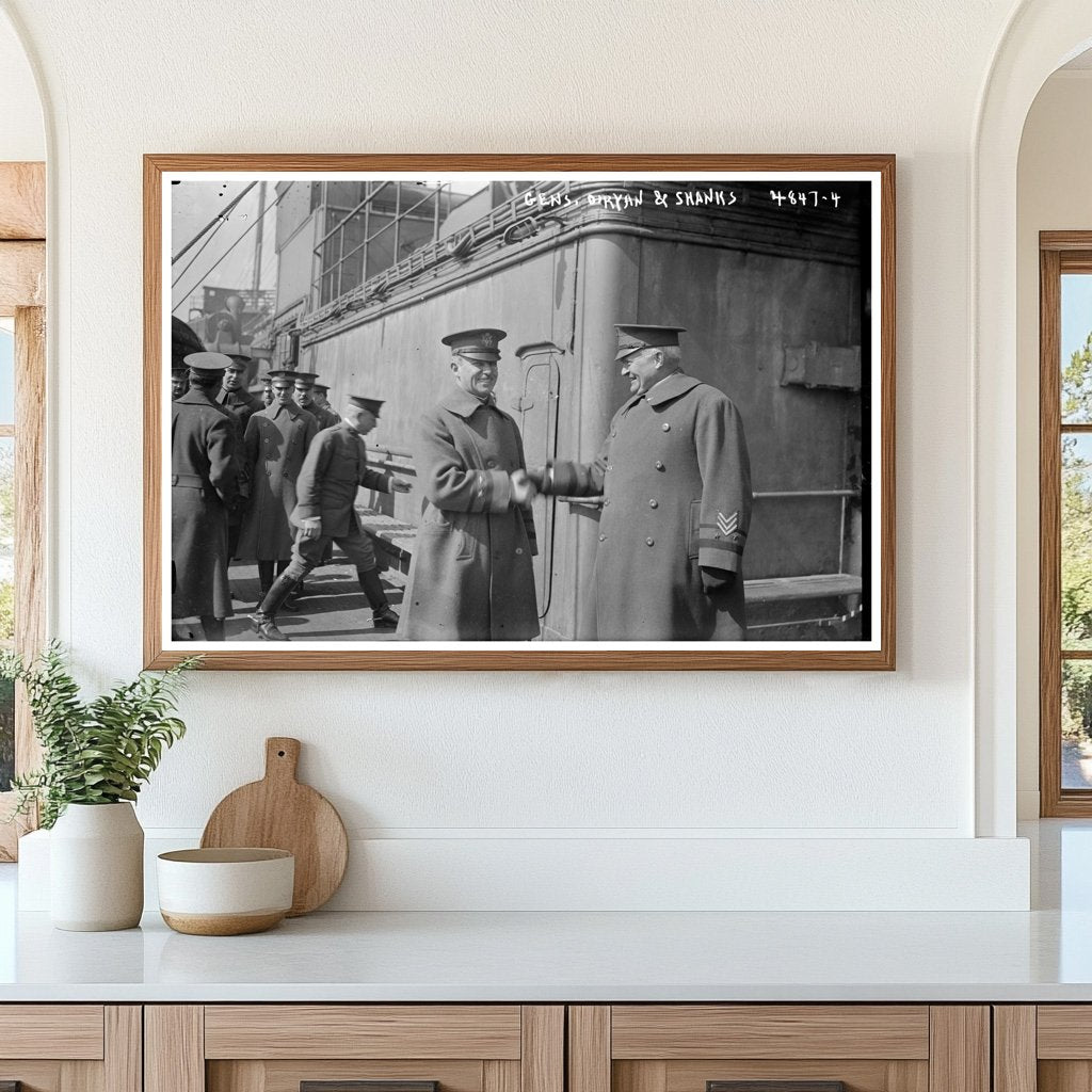 Historic Portrait of Early 20th Century Generals