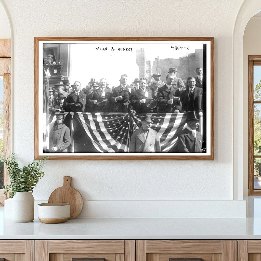 Historic Meeting of Hylan and Hearst, NYC 1915-1920