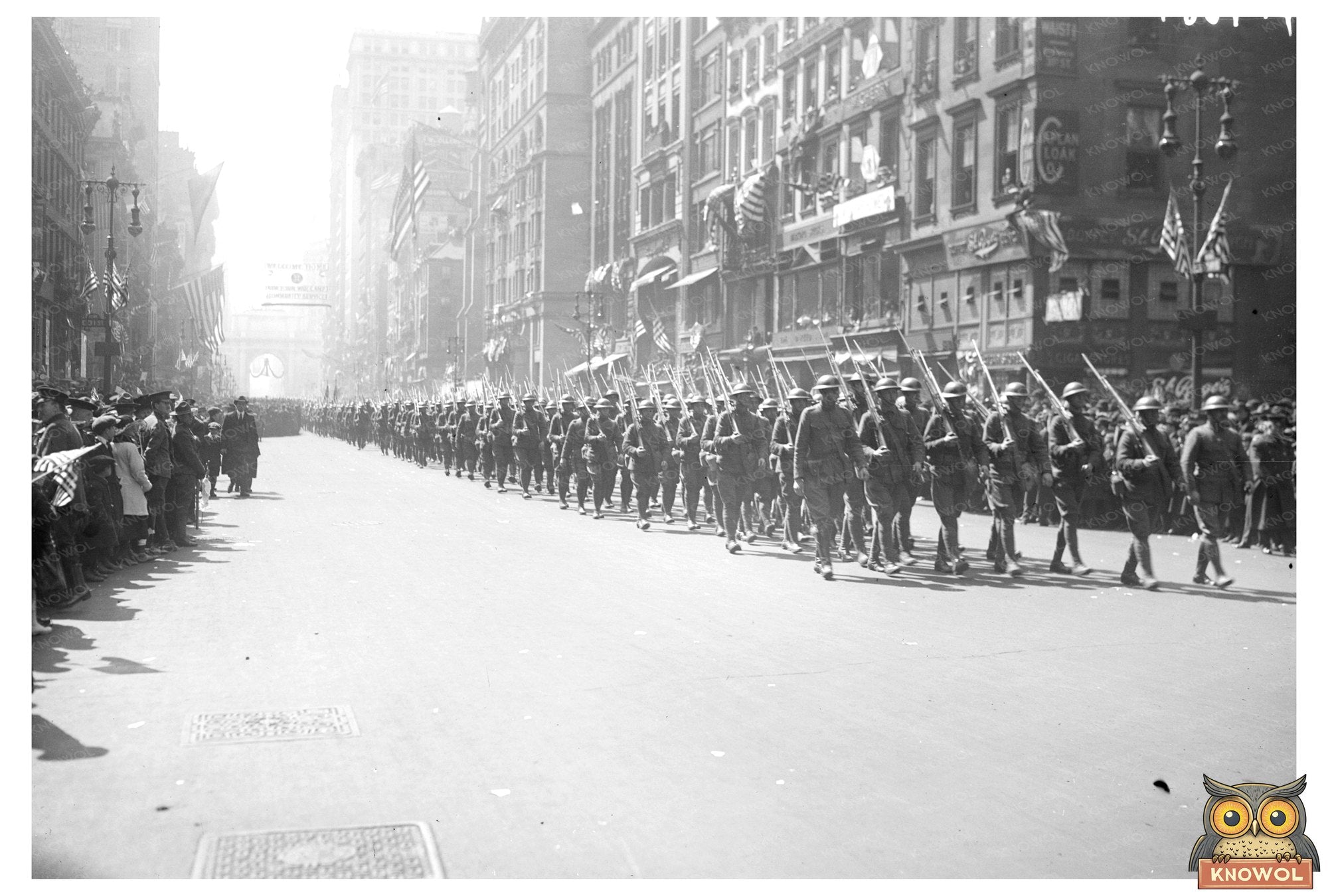 Post-WWI Victory Parade: A 1919 Celebration