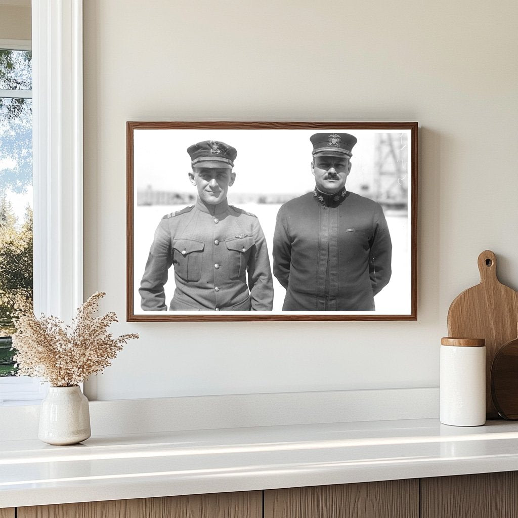 1919 Military Officers in Uniform: A Historic Moment