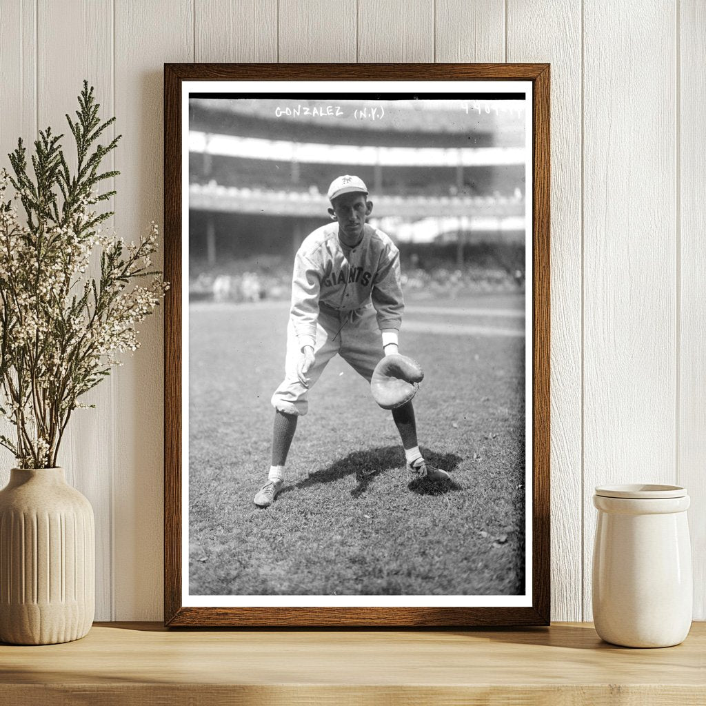 1920 Action Shot of New York NL Baseball Star
