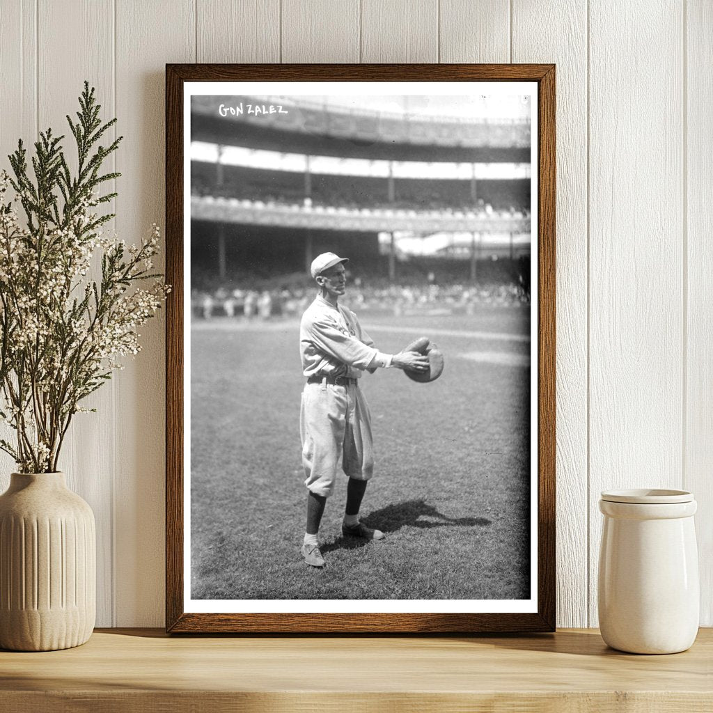 1920 Vintage Baseball Star: Mike Gonzalez Portrait