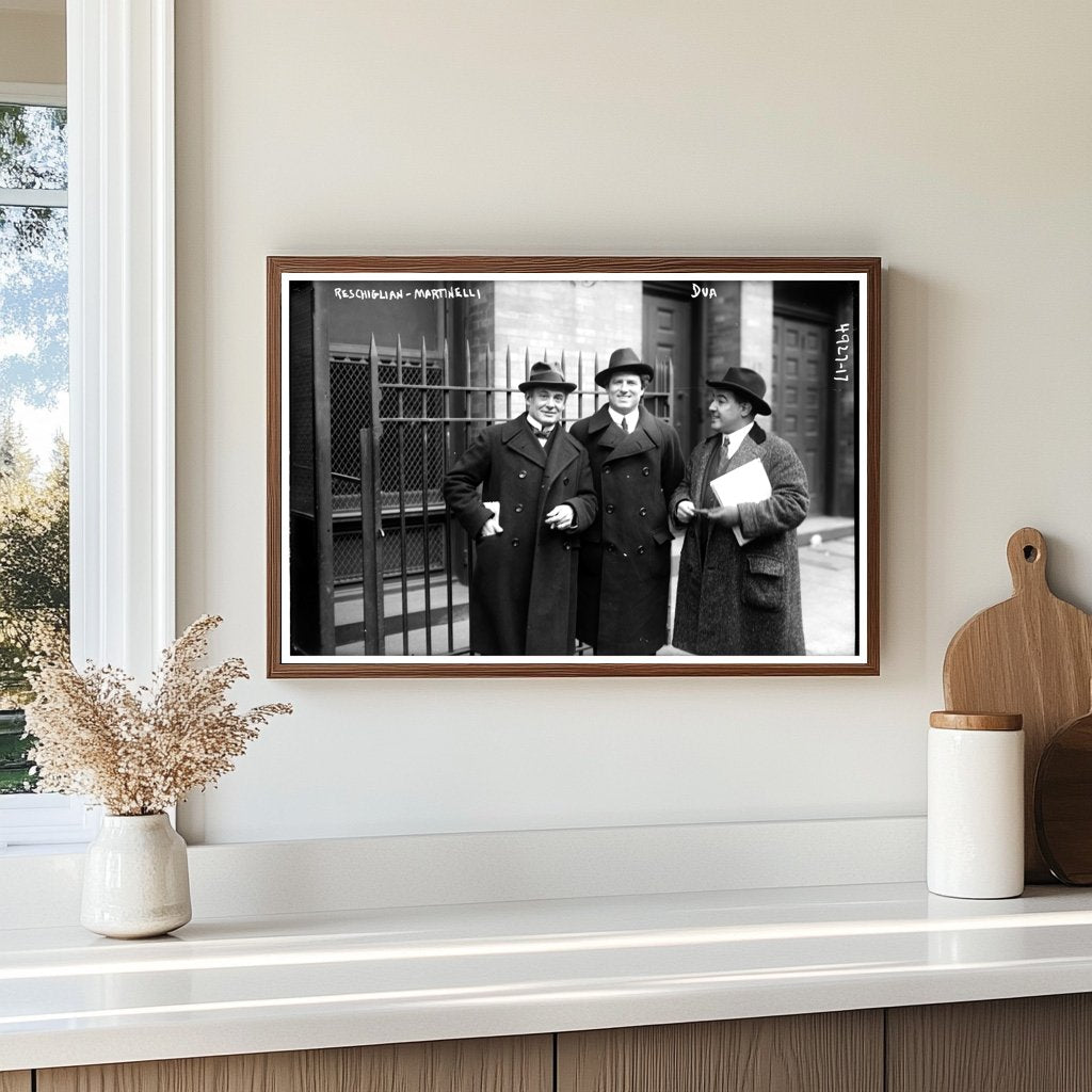 1915-1920 Candid Moment of Reschiglian Trio