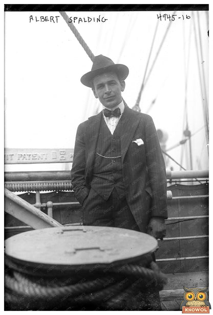 1921 Portrait of Violin Virtuoso Albert Spalding