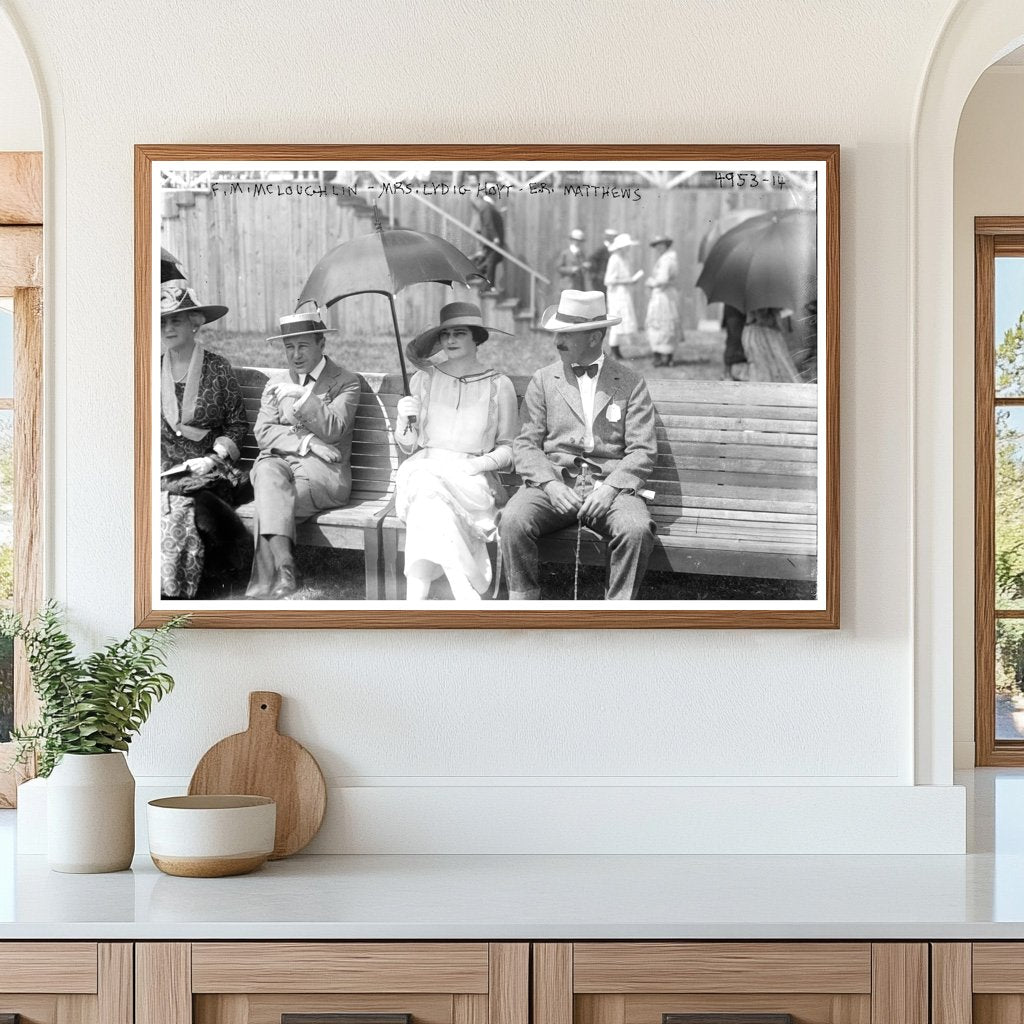 Elegant Trio: 1910s Socialites in Timeless Portrait