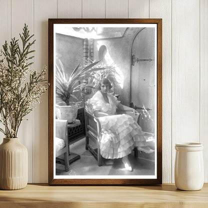 Elegant Portrait of a Young Woman, Circa 1915-1920