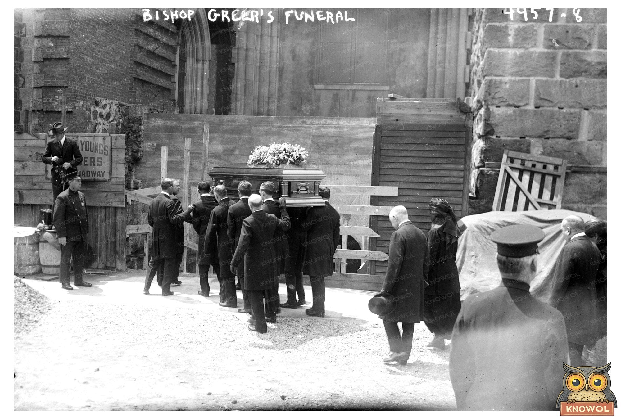1919 Episcopal Bishop Greers Historic Funeral Scene
