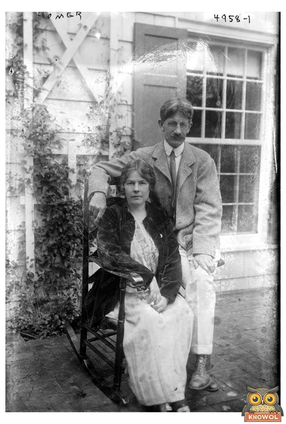 1919 Portrait of Homer: A Glimpse into American Life