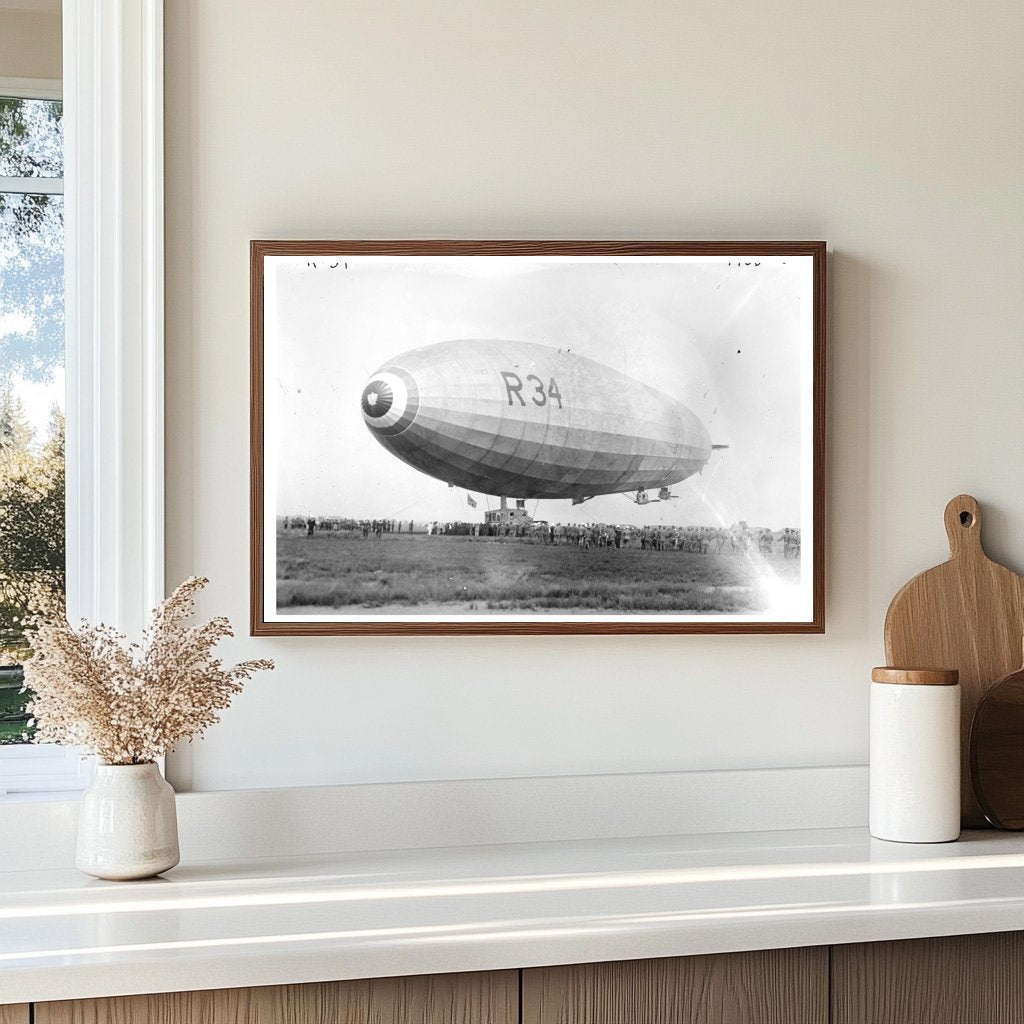 Historic R-34 Airship: A 1919 Milestone in Flight
