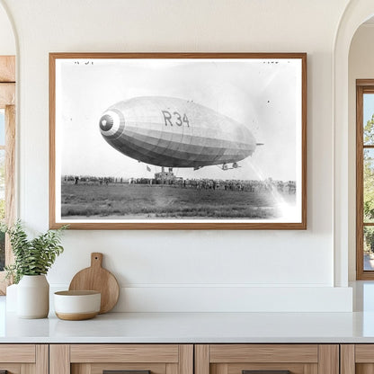 Historic R-34 Airship: A 1919 Milestone in Flight