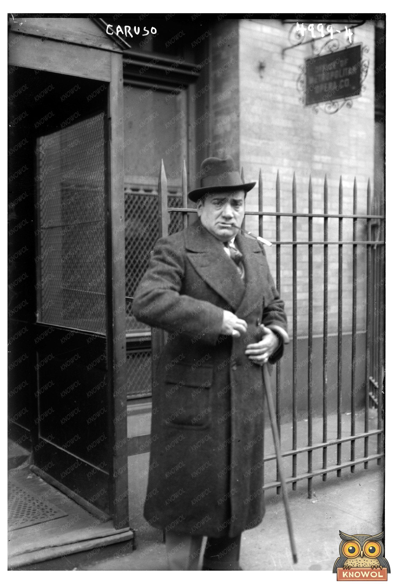 Majestic Portrait of Early 20th Century Tenor