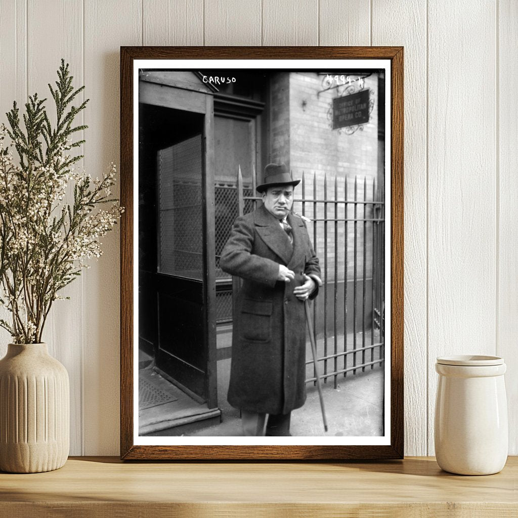 Majestic Portrait of Early 20th Century Tenor