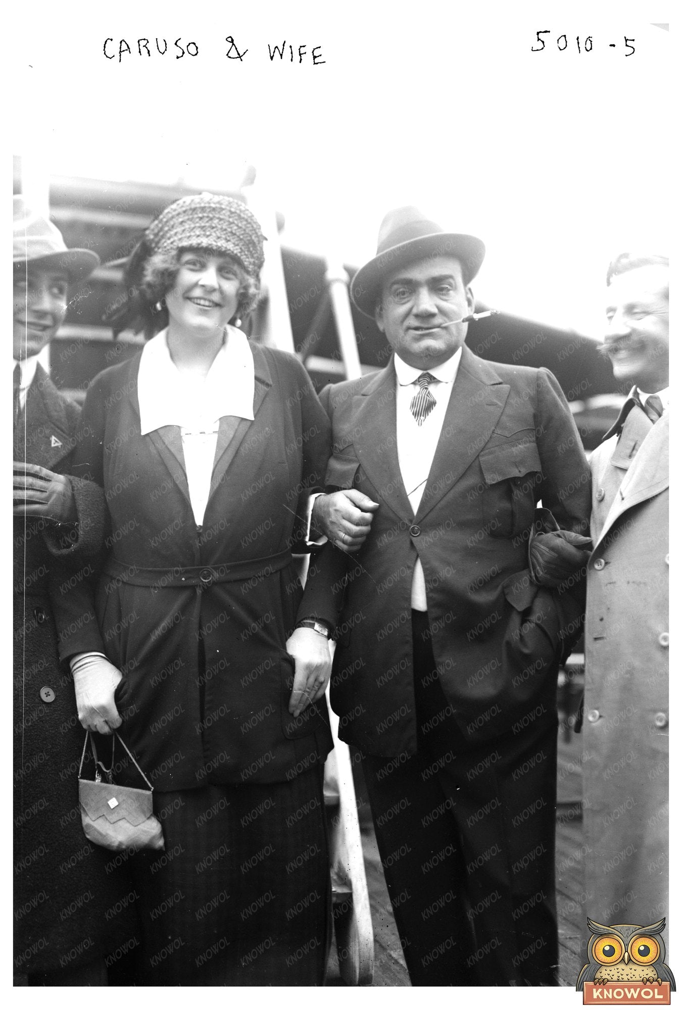 Enchanting Portrait of Caruso with His Beloved Wife