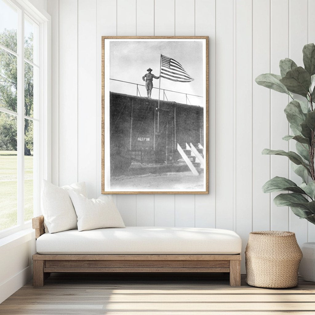 1910s American Boxcar Amidst Siberian Change