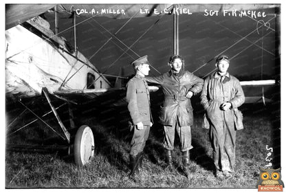 1919 Military Trio: Colonel, Lieutenant, and Sergeant