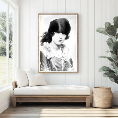 1920s Actress Florence Walton in Captivating Glass Negative